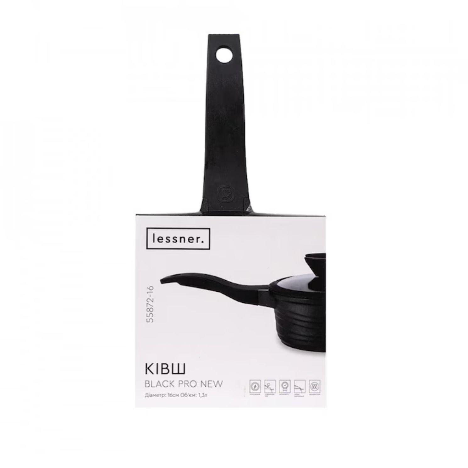 Cratita 16 cm 1,5 L negru (3)